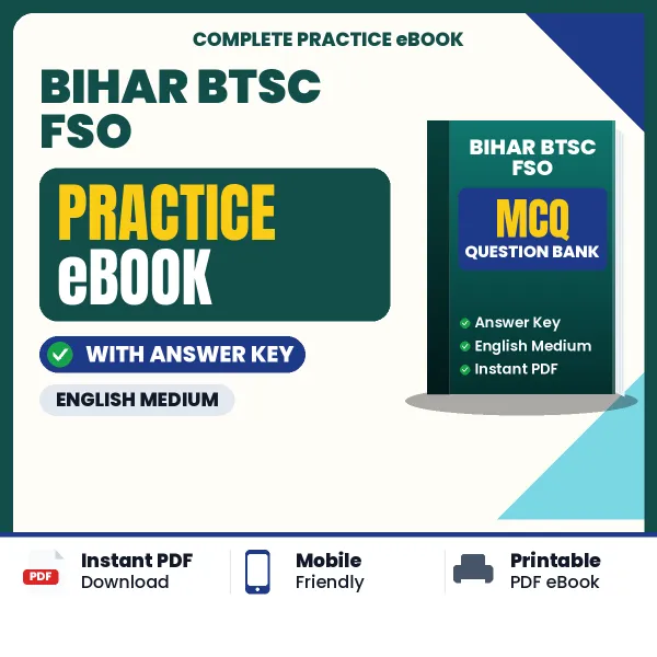 Bihar BTSC FSO Exam eBook PDF in English – Complete Practice Material for Smart Preparation