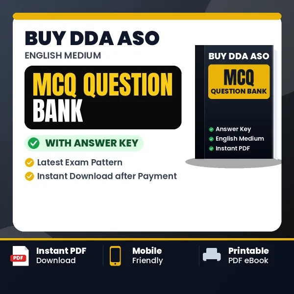 Buy DDA ASO Exam Objective Type Questions eBook in English – Latest Pattern MCQ Collection