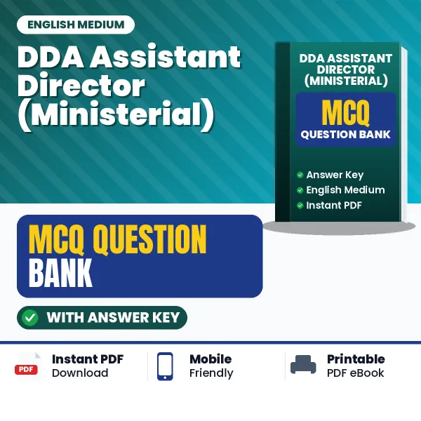 Prepare for DDA Assistant Director (Ministerial) Exam with Multiple Choice Questions & Answers PDF in English