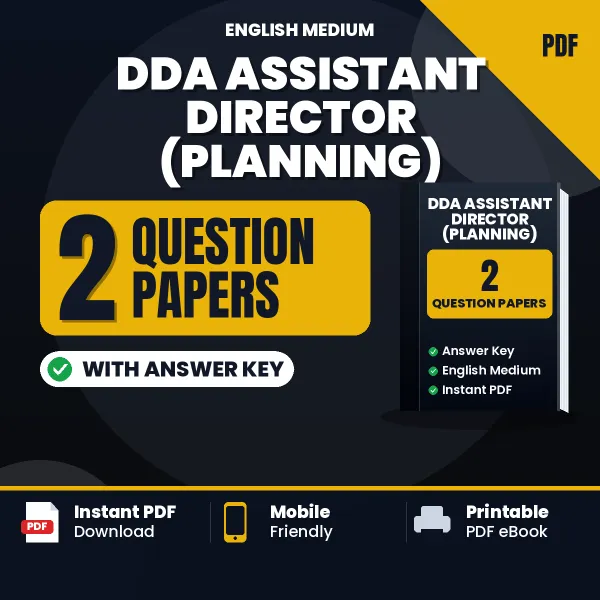 Download 2 DDA Assistant Director (Planning) Question Papers PDF (English) Based on the Latest Exam Pattern