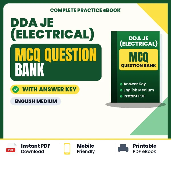 DDA JE (Electrical) MCQ with Answer Key Book PDF in English – Exam-Oriented Objective Questions for Quick Revision