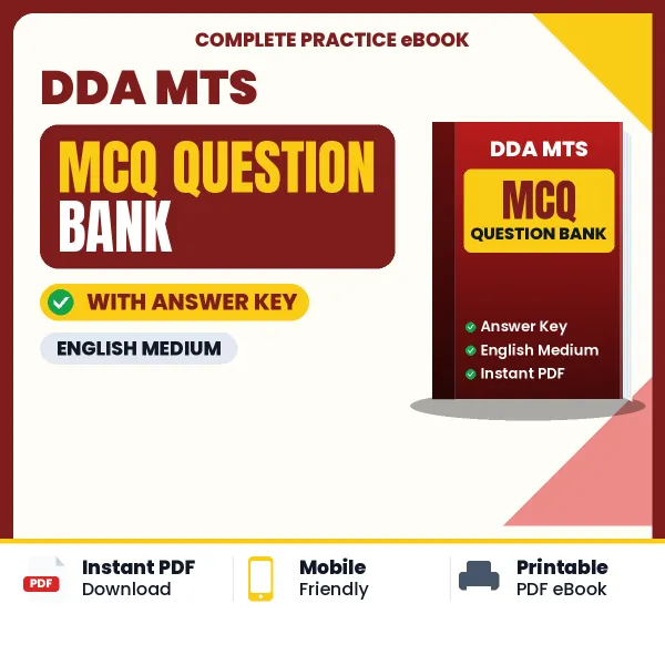 DDA MTS Exam Objective Question Bank (English): MCQs with Answer Key Based on the Latest Syllabus