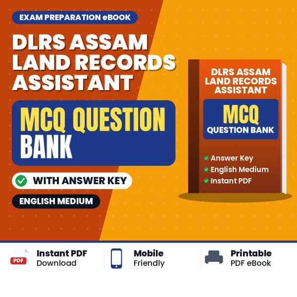 Prepare for DLRS Assam Land Records Assistant Exam with Multiple Choice Questions & Answers PDF in English