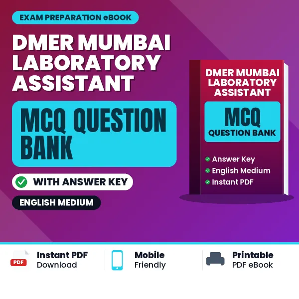 Crack DMER Mumbai Laboratory Assistant Exam with This MCQ Practice Book PDF in English – Instant Download