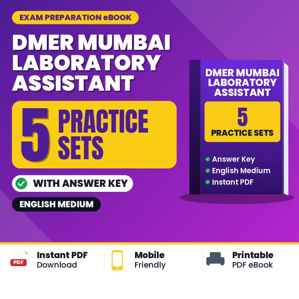 DMER Mumbai Laboratory Assistant Exam Practice Set Series (English): 5 Exam-Like Practice Sets with Answers