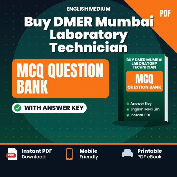 Buy DMER Mumbai Laboratory Technician Exam Objective Type Questions eBook in English – Latest Pattern MCQ Collection