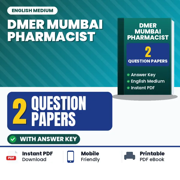 Boost Your DMER Mumbai Pharmacist Exam Score with 2 Question Papers with Answer Key in English – PDF eBook