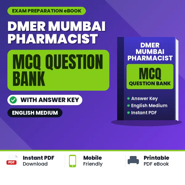 Best MCQ eBook for DMER Mumbai Pharmacist Exam in English | Selected Questions with Answer Key