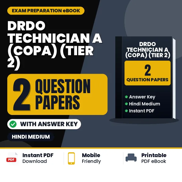 DRDO Technician A (COPA) (Tier 2) Question Paper PDF in Hindi – 2 Full-Length Question Papers with Answer Key