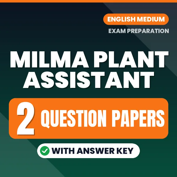 MILMA Plant Assistant Exam Question Paper Series (English): 2 Exam-Like Question Papers with Answers