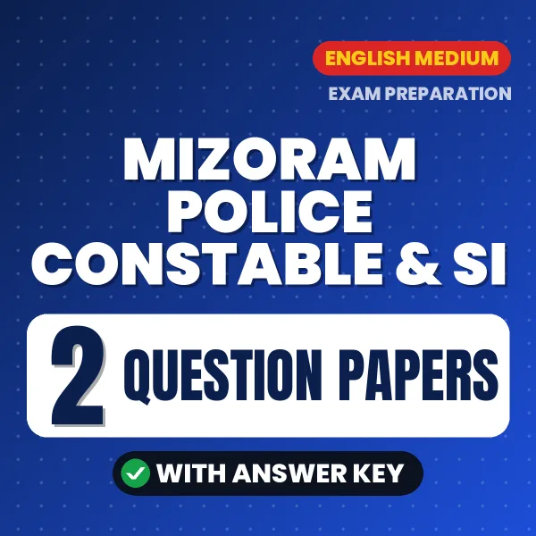 Mizoram Police Constable & SI Exam Question Paper Series (English): 2 Exam-Like Question Papers with Answers