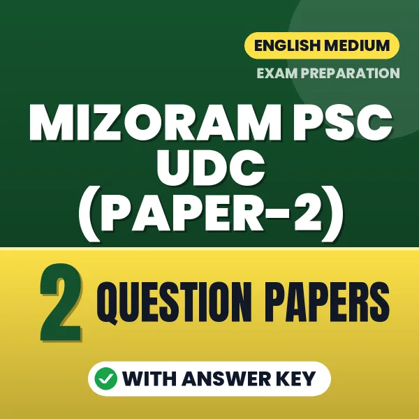 Mizoram PSC UDC (Paper-2) Exam Question Paper Series (English): 2 Exam-Like Question Papers with Answers