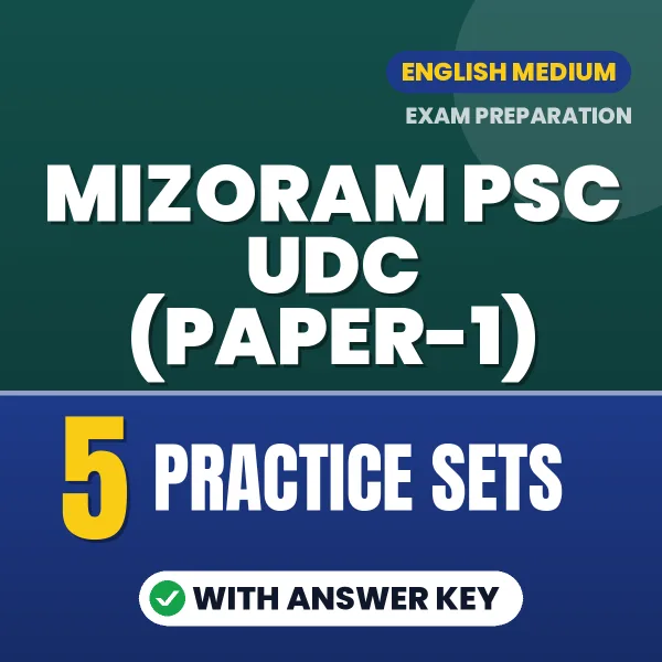 Boost Your Mizoram PSC UDC (Paper-1) Exam Score with 5 Practice Sets with Answer Key in English – PDF eBook