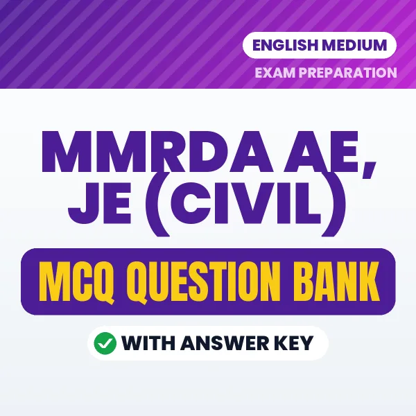 MMRDA AE, JE (Civil) MCQ with Answer Key Book PDF in English – Exam-Oriented Objective Questions for Quick Revision
