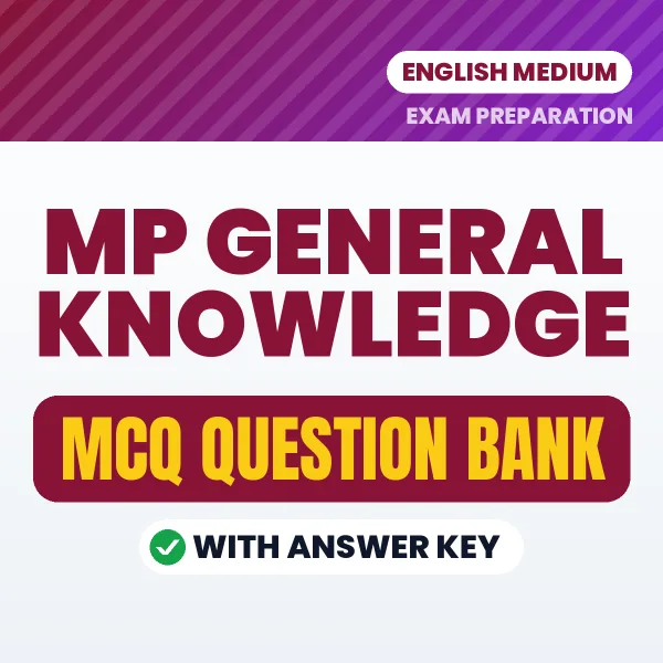 Best MCQ eBook for MP General Knowledge Exam in English | Selected Questions with Answer Key