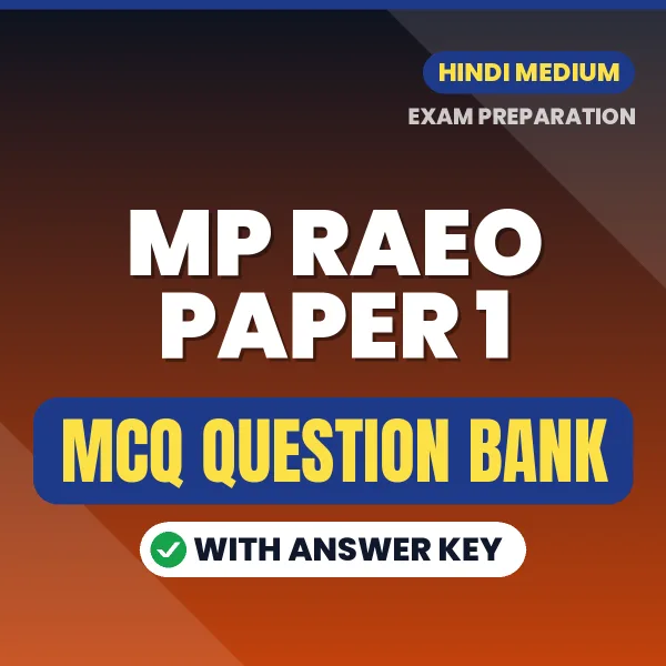 Crack MP RAEO Paper 1 Exam with This MCQ Practice Book PDF in Hindi – Instant Download