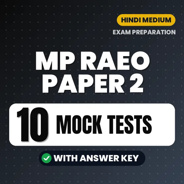 Boost Your MP RAEO Paper 2 Exam Score with 10 Mock Tests with Answer Key in Hindi – PDF eBook