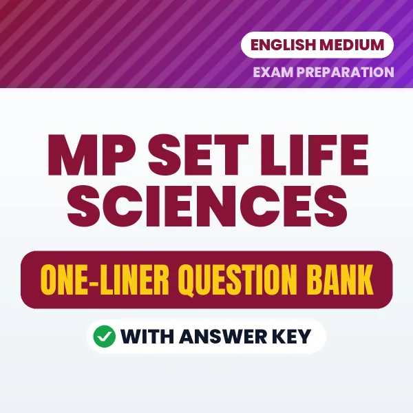 MP SET Life Sciences One-Liner GK & Subject Questions eBook (English) – Instant PDF Download