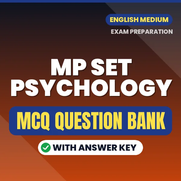 Best MCQ eBook for MP SET Psychology Exam in English | Selected Questions with Answer Key