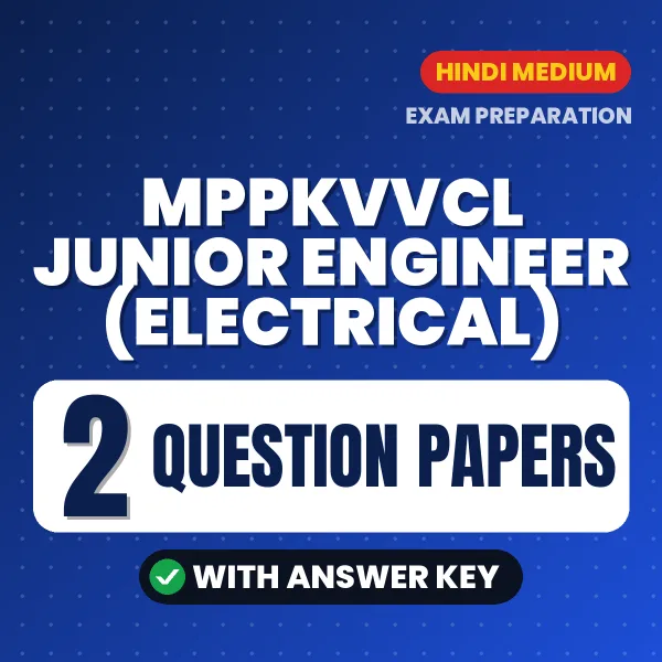 MPPKVVCL Junior Engineer (Electrical) Exam Question Paper Series (Hindi): 2 Exam-Like Question Papers with Answers