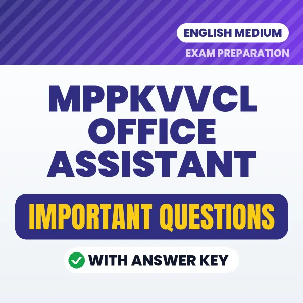 Download MPPKVVCL Office Assistant Preparation Book PDF (English) with Important Questions & Answers