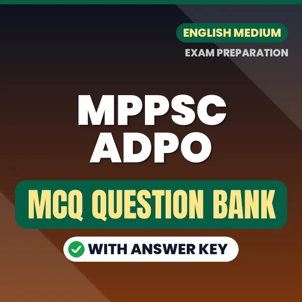 MPPSC ADPO MCQ with Answer Key Book PDF in English – Exam-Oriented Objective Questions for Quick Revision