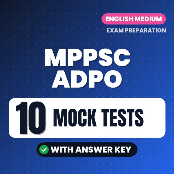 10 Mock Tests for MPPSC ADPO Exam in English | Practice eBook with Answer Key – Instant PDF Download