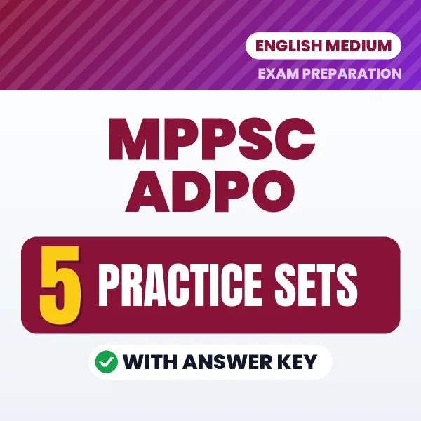 5 Practice Sets for MPPSC ADPO Exam in English | Practice eBook with Answer Key – Instant PDF Download