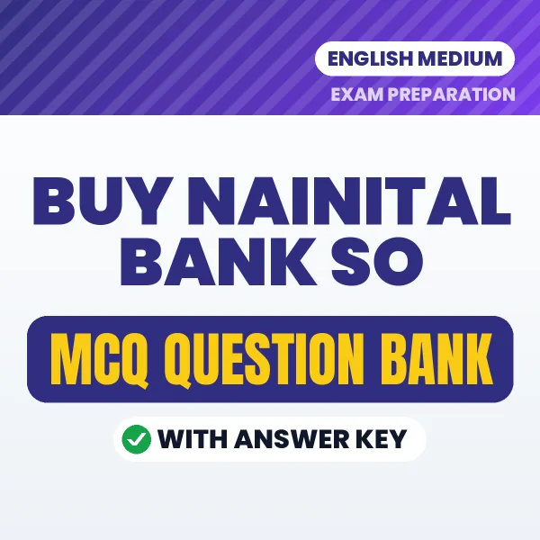 Buy Nainital Bank SO Exam Objective Type Questions eBook in English – Latest Pattern MCQ Collection