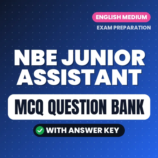 Crack NBE Junior Assistant Exam with This MCQ Practice Book PDF in English – Instant Download