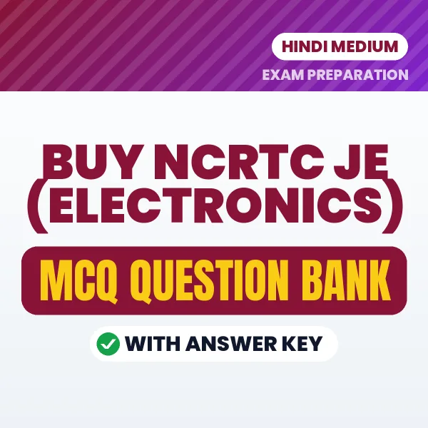 Buy NCRTC JE (Electronics) Exam Objective Type Questions eBook in Hindi – Latest Pattern MCQ Collection