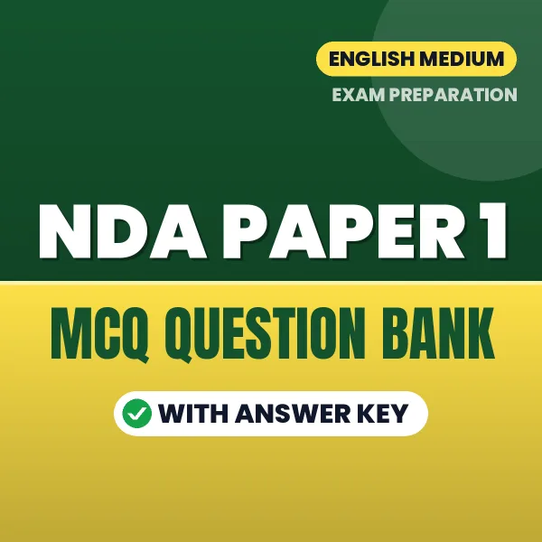 NDA Paper 1 MCQ with Answer Key Book PDF in English – Exam-Oriented Objective Questions for Quick Revision