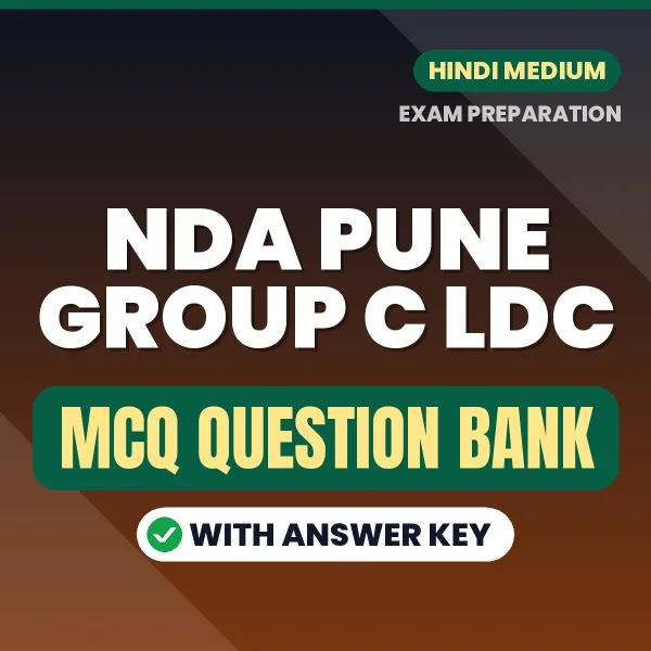 Crack NDA PUNE GROUP C LDC Exam with This MCQ Practice Book PDF in Hindi – Instant Download