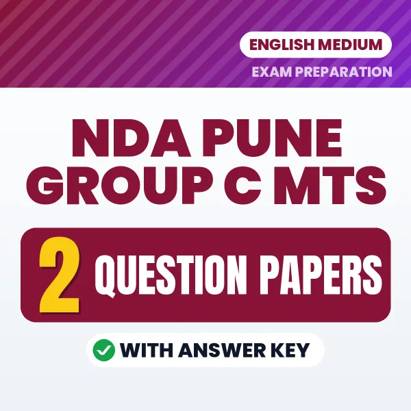 Download 2 NDA Pune Group C MTS Question Papers PDF (English) Based on the Latest Exam Pattern