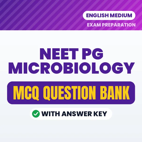 Best MCQ eBook for NEET PG Microbiology Exam in English | Selected Questions with Answer Key