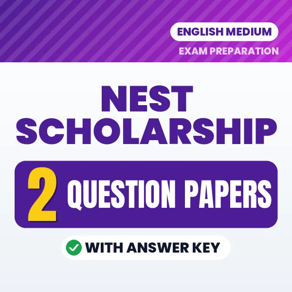 Latest Pattern NEST Scholarship Question Paper eBook in English – 2 Question Papers with Answer Key for Self-Assessment