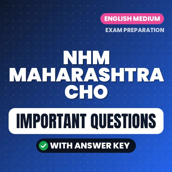 Download NHM Maharashtra CHO Preparation Book PDF (English) with Important Questions & Answers