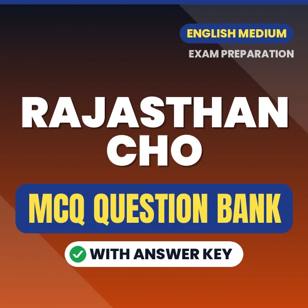 Rajasthan CHO Notes Important MCQs with Answers (English) – Digital Question Bank for Exam Preparation