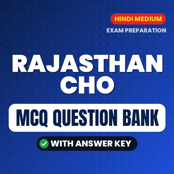 Crack Rajasthan CHO Exam with This MCQ Practice Book PDF in Hindi – Instant Download
