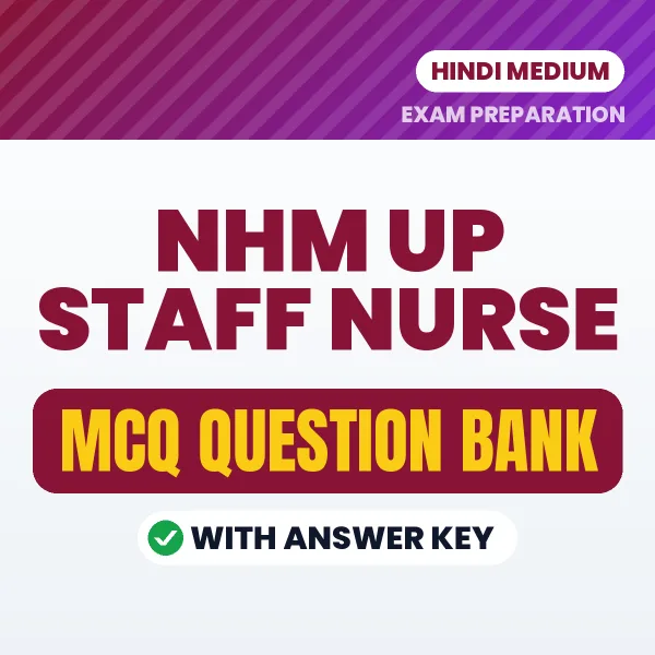 NHM UP Staff Nurse MCQ with Answer Key Book PDF in Hindi – Exam-Oriented Objective Questions for Quick Revision