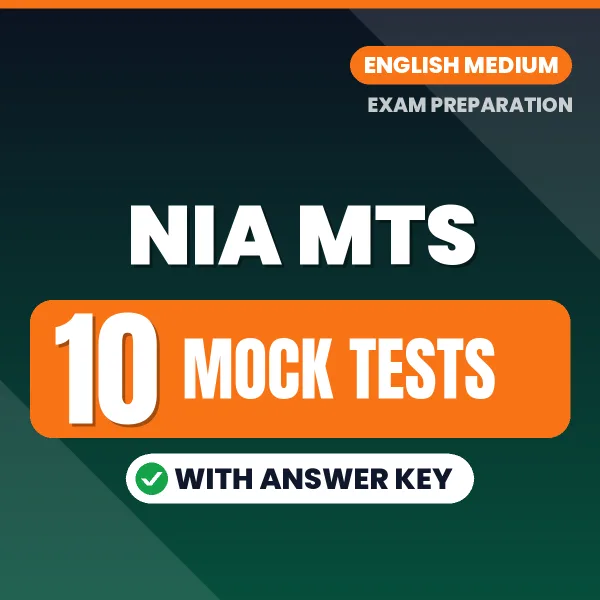 Practice for NIA MTS Exam at Home – 10 Mock Tests PDF in English with Answers