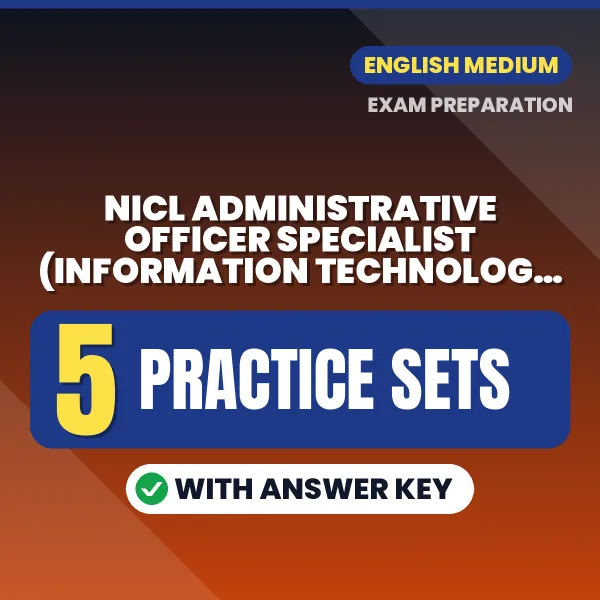 Practice for NICL Administrative Officer Specialist (Information Technology) Mains Exam at Home – 5 Practice Sets PDF in English with Answers