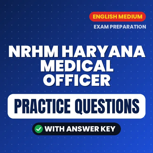Best Digital Book for NRHM Haryana Medical Officer Exam in English | Latest Syllabus-Based Practice Questions