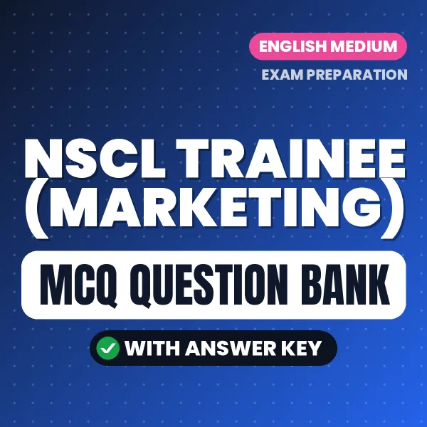 NSCL Trainee (Marketing) MCQ with Answer Key Book PDF in English – Exam-Oriented Objective Questions for Quick Revision