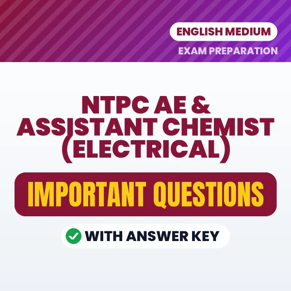 Download NTPC AE & Assistant Chemist (Electrical) Preparation Book PDF (English) with Important Questions & Answers