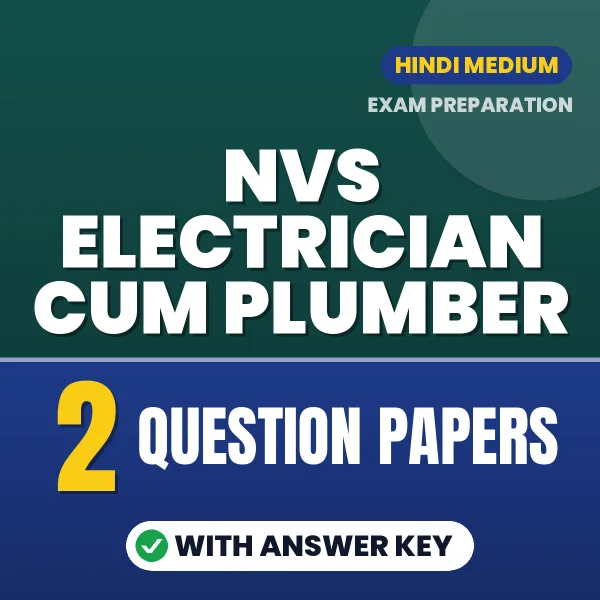 NVS Electrician Cum Plumber Exam Question Paper Series (Hindi): 2 Exam-Like Question Papers with Answers