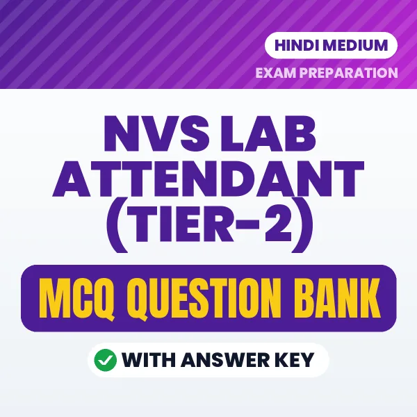 NVS Lab Attendant (Tier-2) MCQ with Answer Key Book PDF in Hindi – Exam-Oriented Objective Questions for Quick Revision