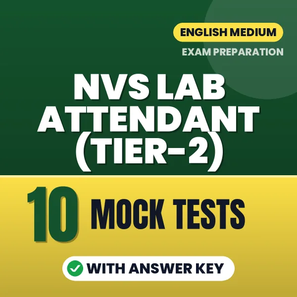 Boost Your NVS Lab Attendant (Tier-2) Exam Score with 10 Mock Tests with Answer Key in English – PDF eBook