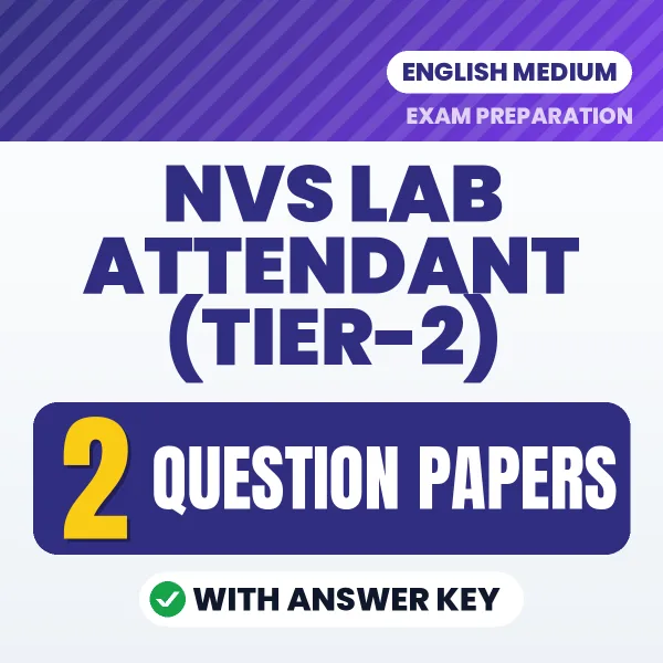Boost Your NVS Lab Attendant (Tier-2) Exam Score with 2 Question Papers with Answer Key in English – PDF eBook