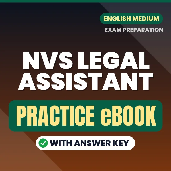 NVS Legal Assistant Exam eBook PDF in English – Complete Practice Material for Smart Preparation